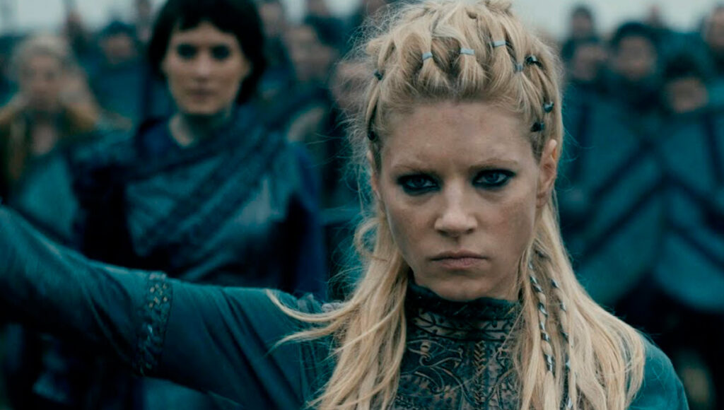 Lagertha liderando as tropas Vikings