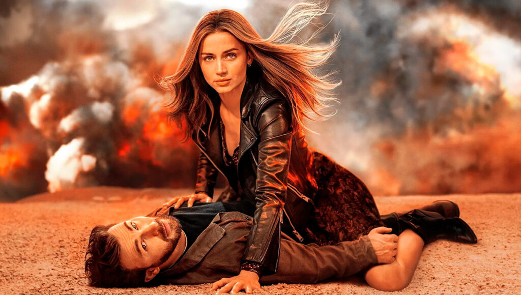 Os atores Chris Evans e Ana de Armas em Ghosted: Sem Respostas