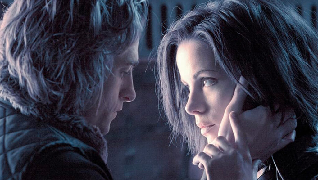 Os atores Scott Speedman e Kate Beckinsale em Anjos da Noite